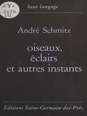 cover image of Oiseaux, éclairs et autres instants